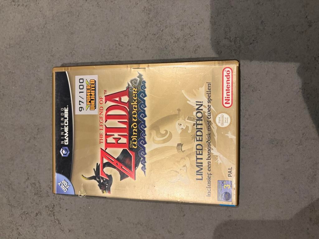 Zelda Wind Waker Limited Edition GameCube (2 discs), Avontuur en Actie, 1 speler, Ophalen of Verzenden, Zo goed als nieuw