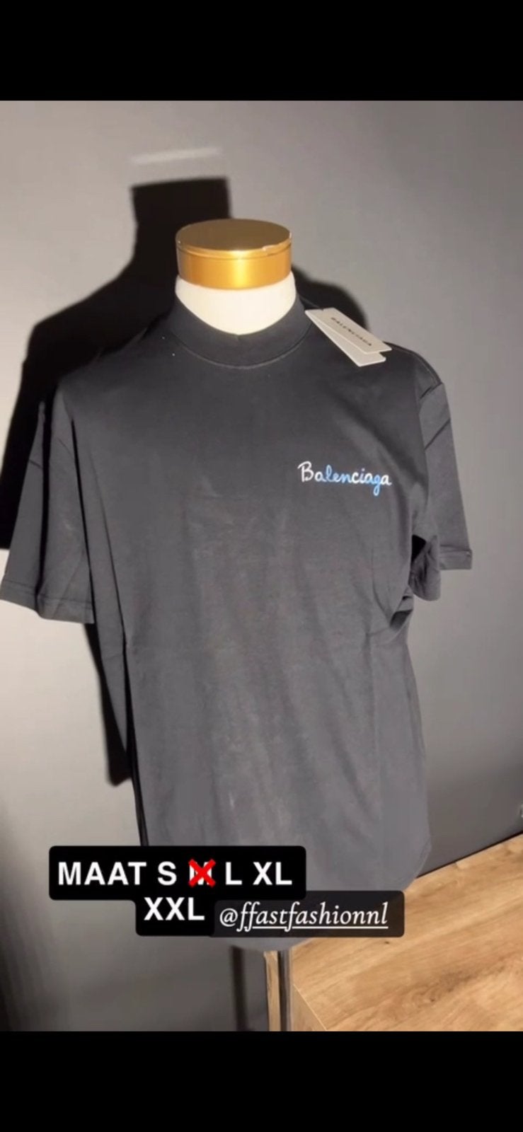 Balenciaga MAAT S L XL XXL, Ophalen of Verzenden, Zo goed als nieuw, Overige maten, Zwart