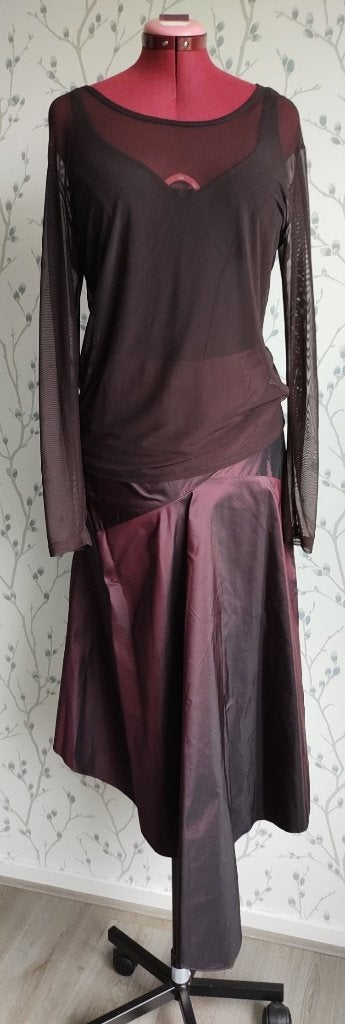 RENATO NUCCI Aubergine Setje ( Rok + Top) maat 44= 40, Overige typen, Paars, Maat 42/44 (L), Ophalen of Verzenden