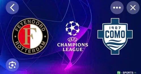 Feyenoord - Como tickets gele zijde vak TT, Twee personen, Oktober