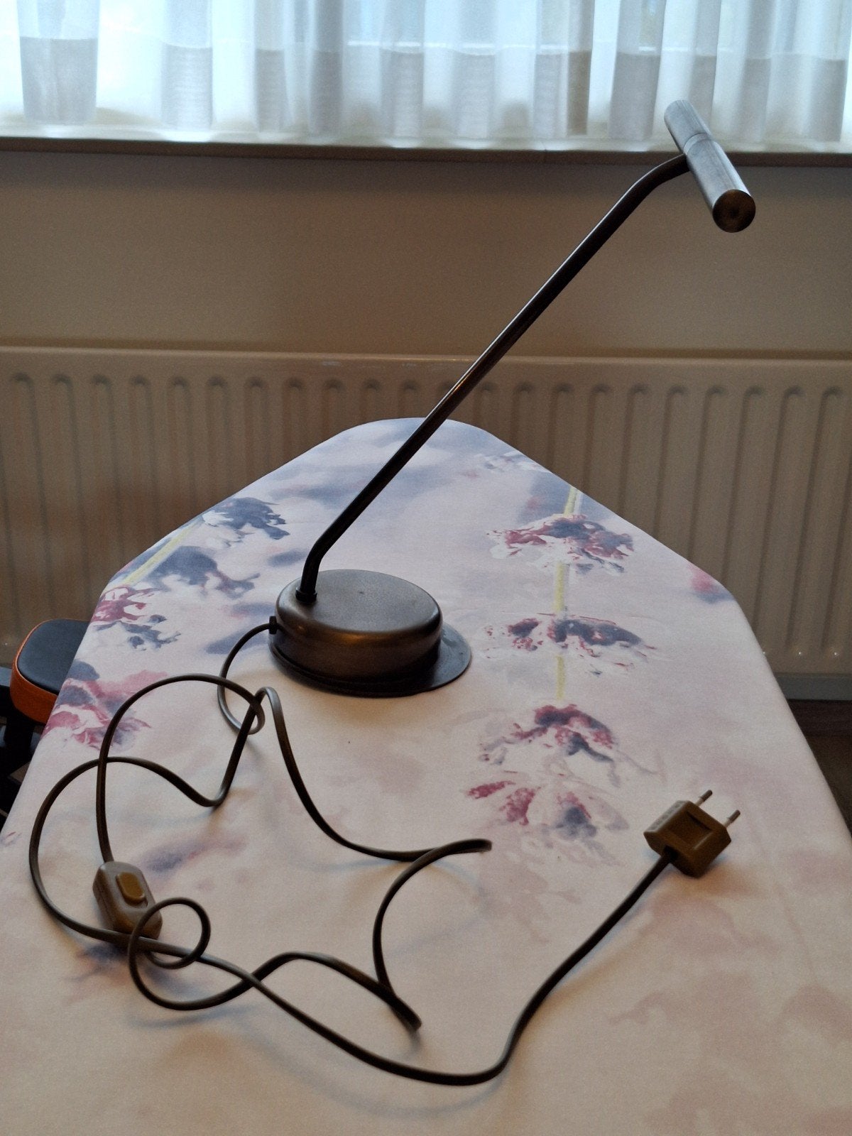 Massive pianolamp / leeslamp / bureaulamp - messing, Inclusief lichtbron, Bureaulamp, Gebruikt, Overige merken