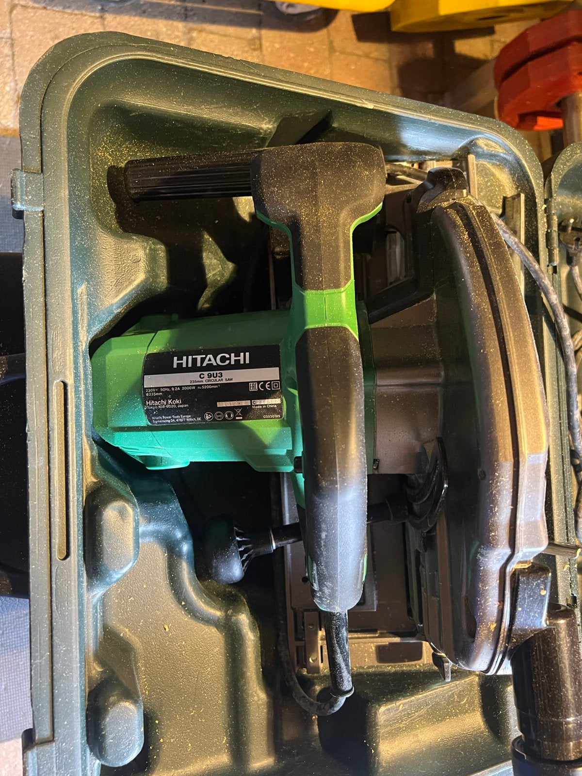Hitachi C9U cirkelzaag compleet ., Ophalen, Cirkelzaag, Zo goed als nieuw, 30 tot 70 mm