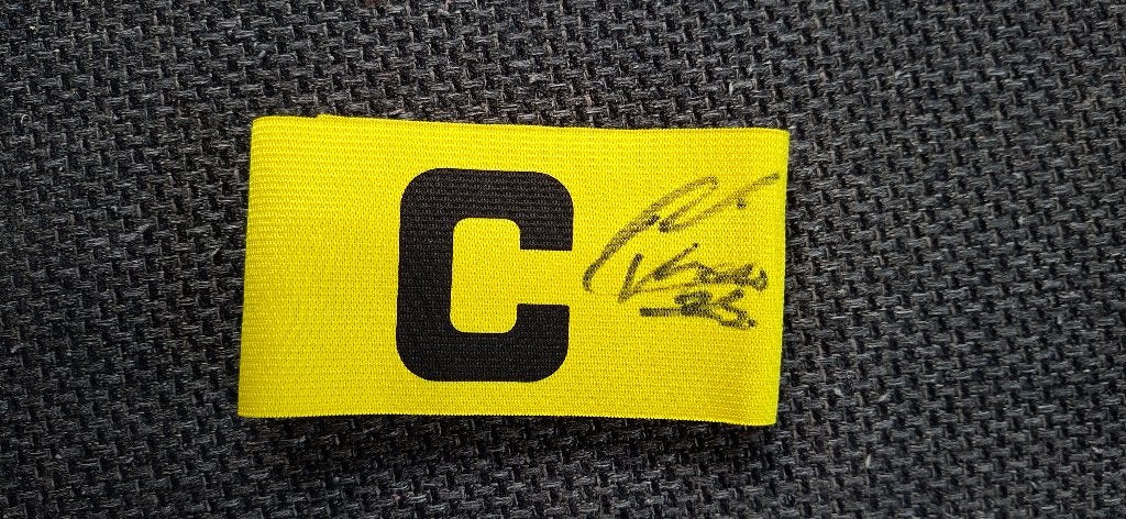 Aanvoerdersband met handtekening Luciano Valente # Feyenoord, Verzamelen, Ophalen of Verzenden, Nieuw, Feyenoord, Overige typen