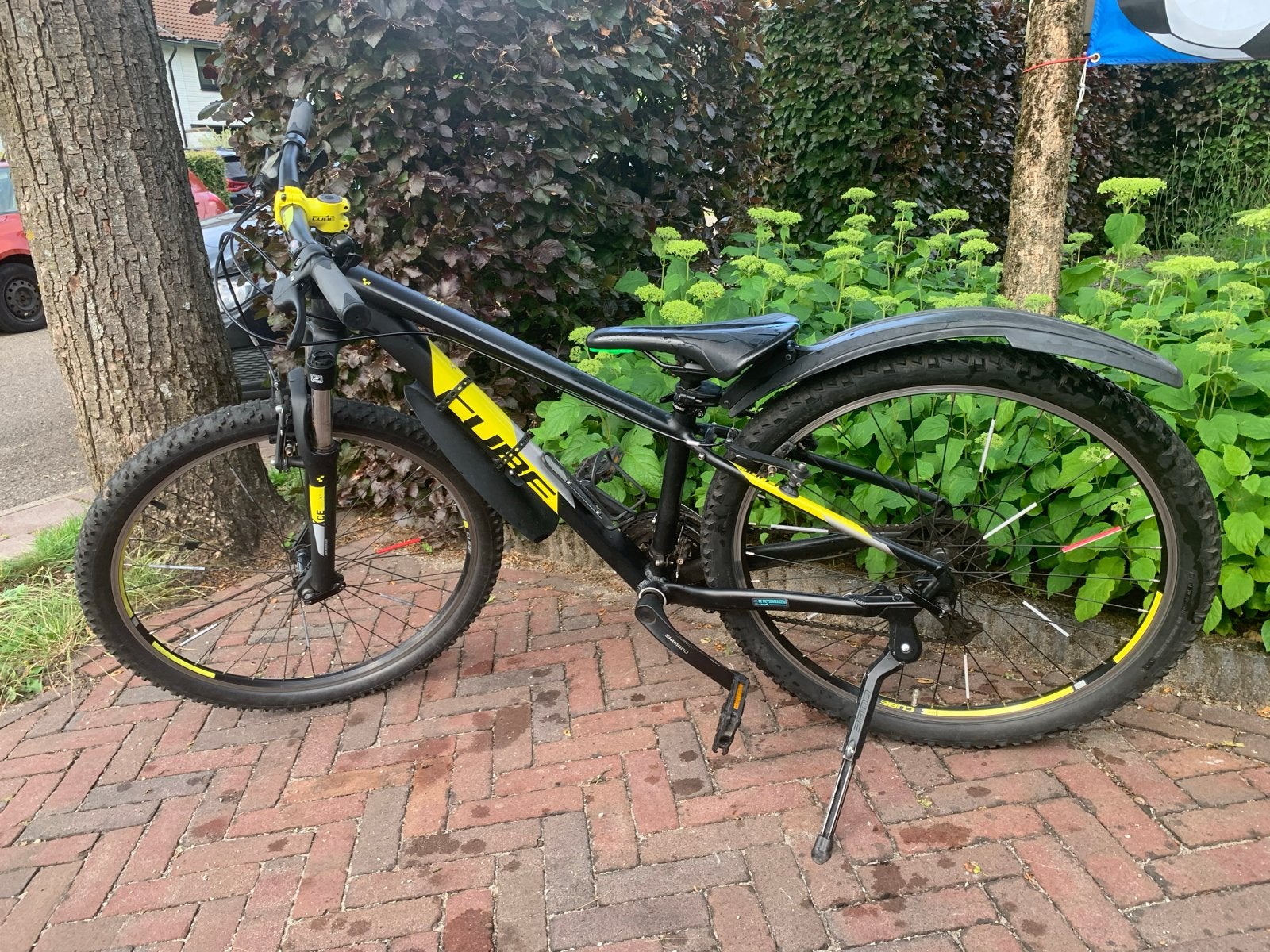 Cube Mountainbike - Zwart/Geel - 26 inch, Gebruikt, Hardtail, 45 tot 49 cm, Ophalen