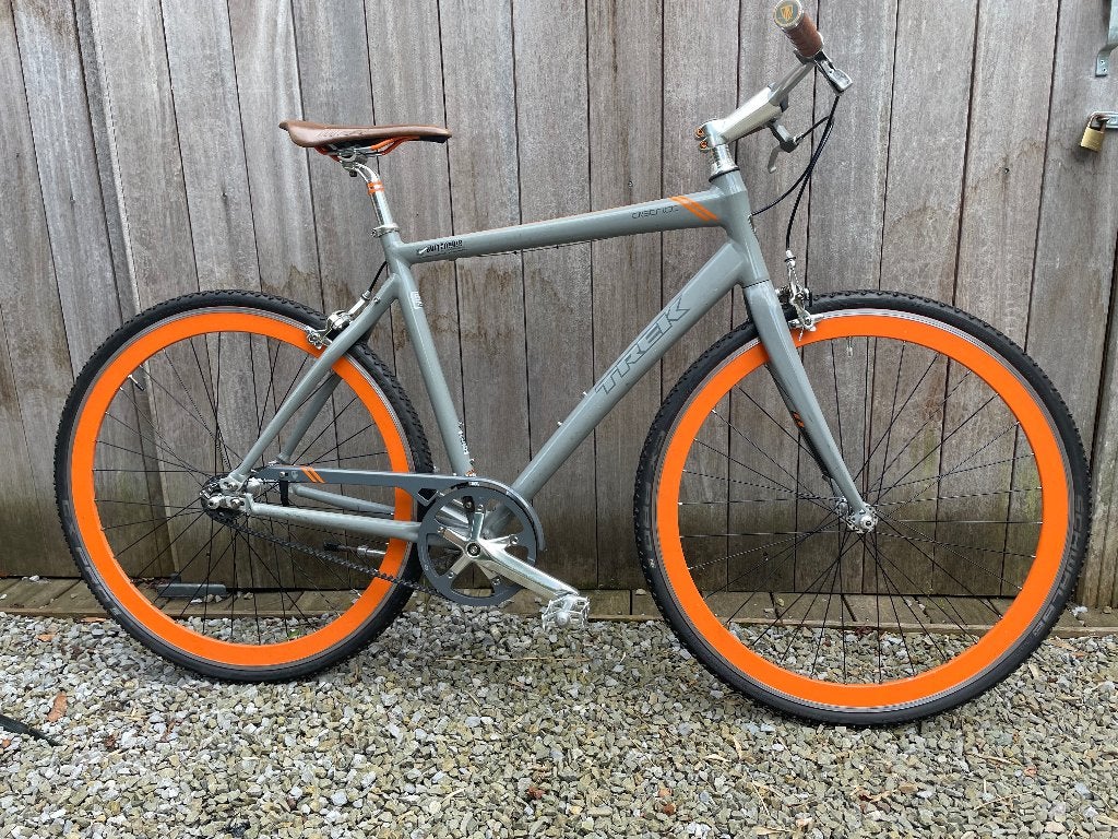 TREK DISTRICT Single Speed Belt Drive 2009 (56 cm), Fietsen en Brommers, Fietsen | Racefietsen, Gebruikt, Heren, Overige merken