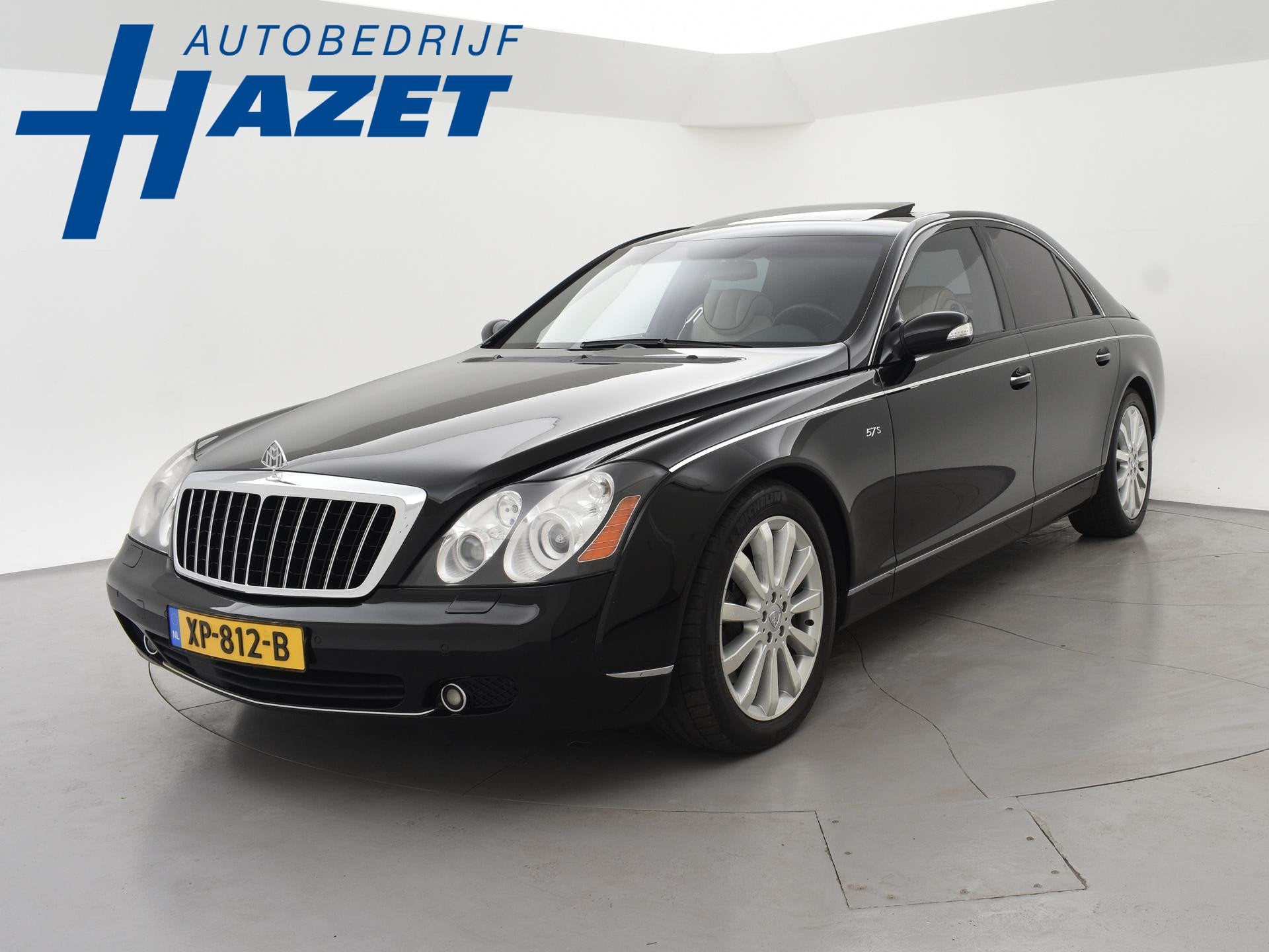Maybach 57 6.0 V12 S 612 PK AUT. *UNIEK* + MASSAGE | KOELKAS, Auto's, Overige Auto's, Automaat, Gebruikt, Beige, 4 stoelen