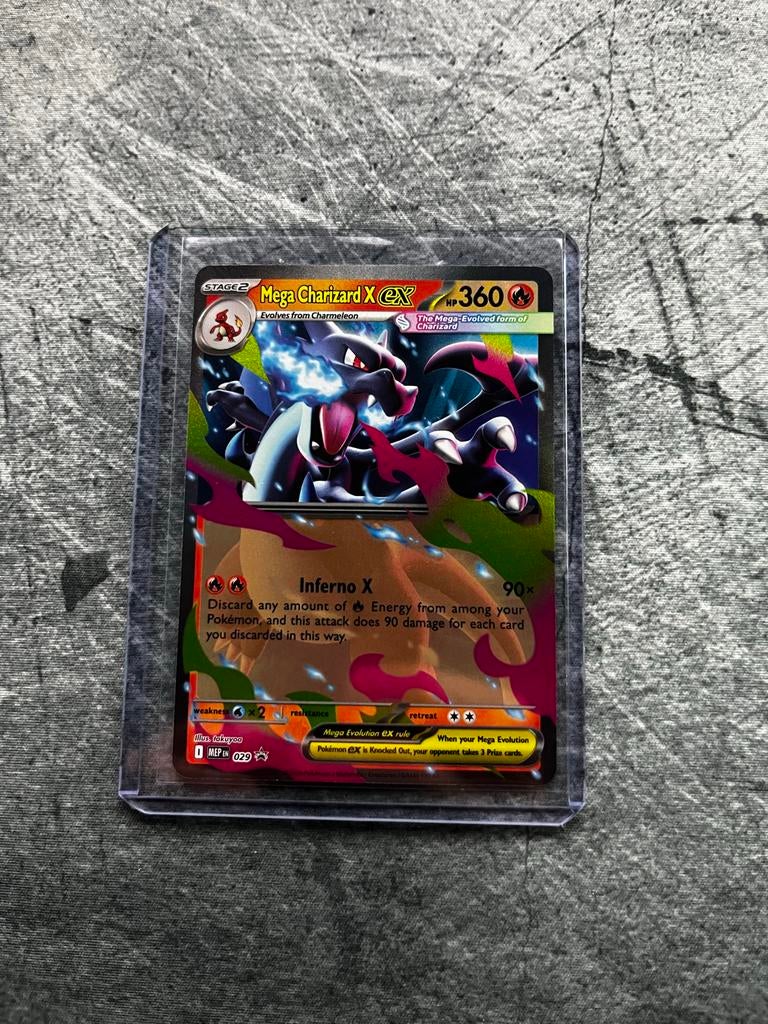 Mega Charizard X EX #29 Pokémon kaart, Ophalen of Verzenden, Zo goed als nieuw, Losse kaart, Foil