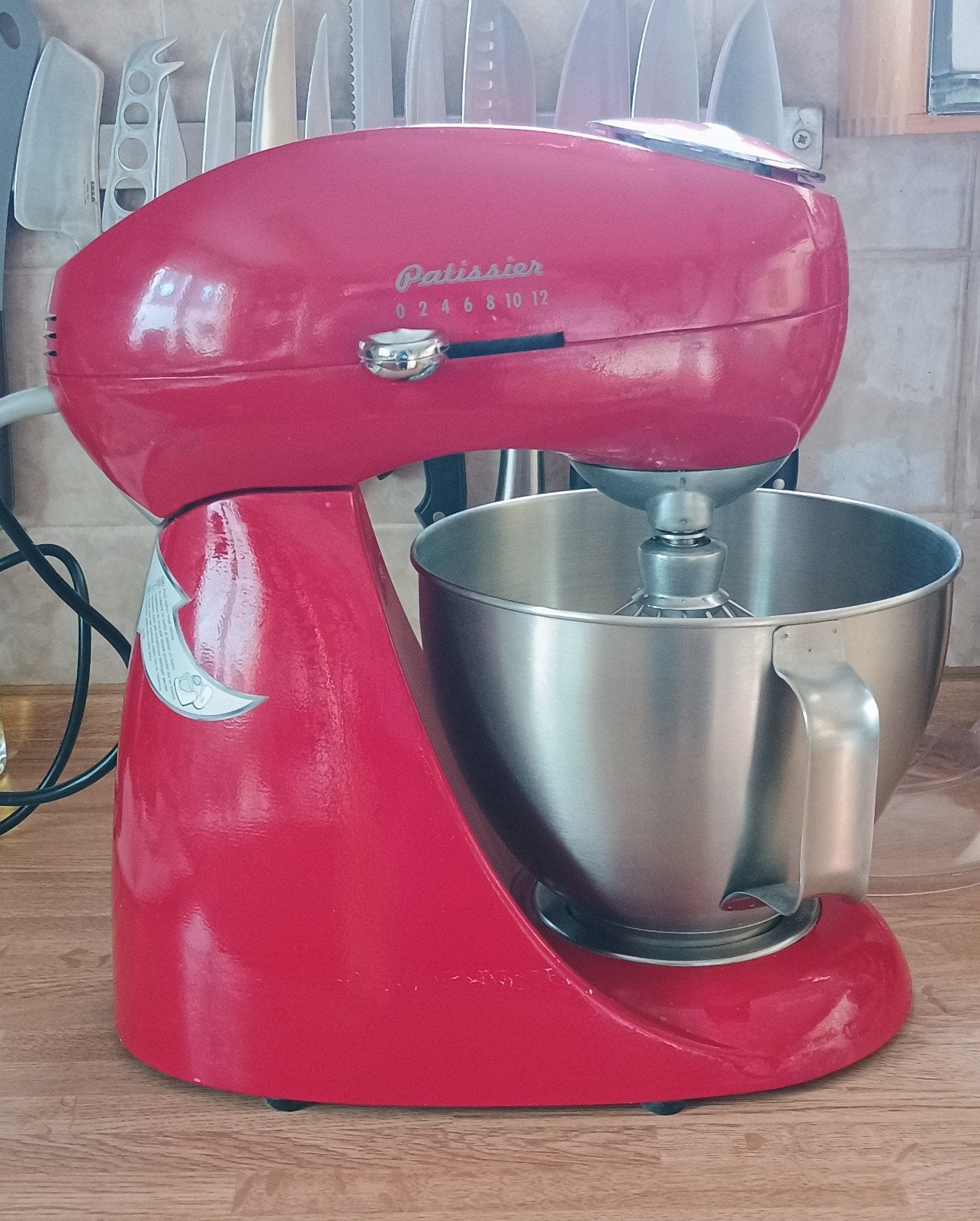 Kenwood Patissier Keukenmachine Rood, Witgoed en Apparatuur, Ophalen, 4 liter of meer, Gebruikt, 3 snelheden of meer