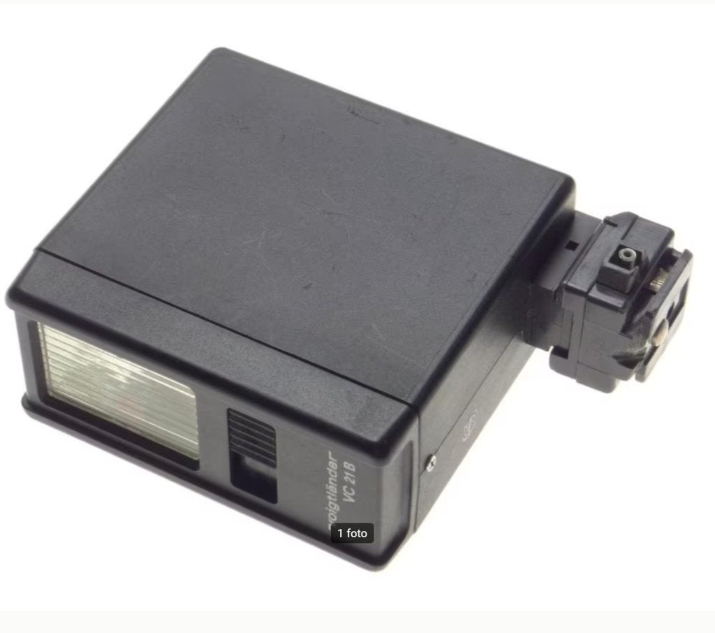 Flitser Voigtländer VC 21B., Overige merken, Gebruikt, Kantelbaar, Externe flitser