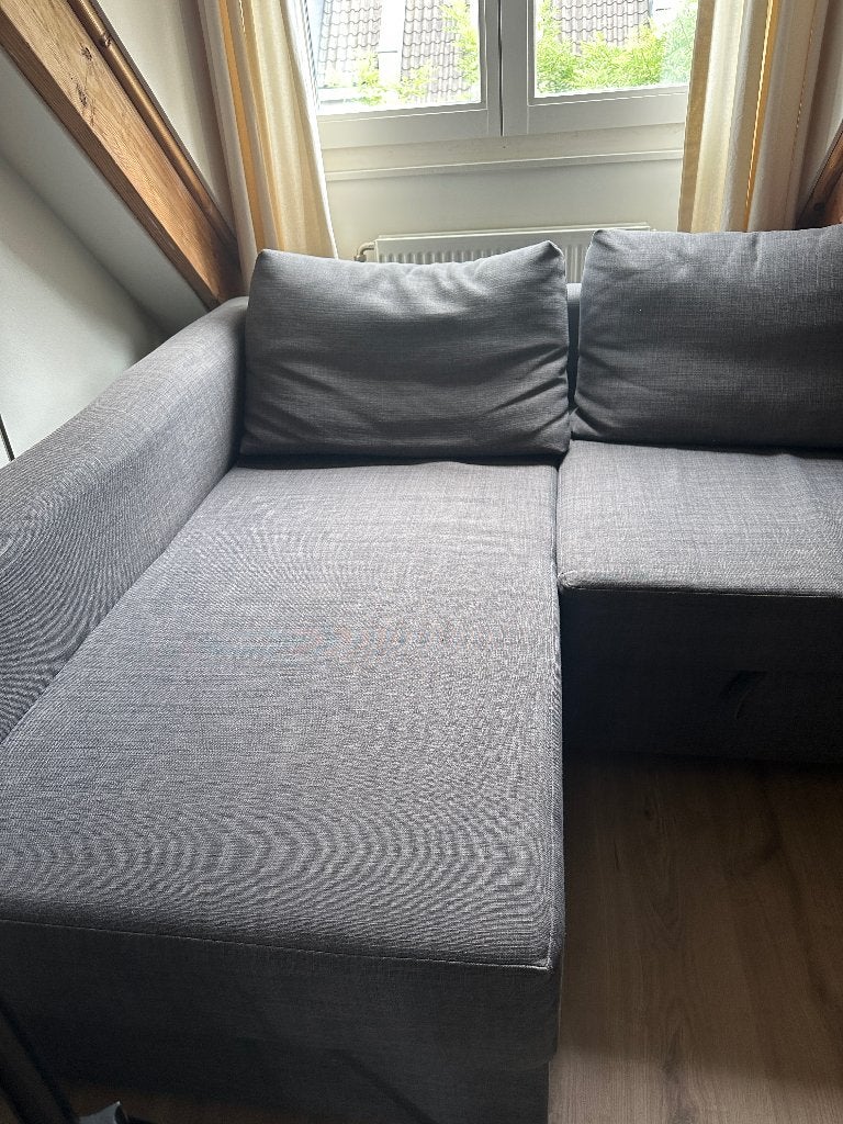 hoekbank tevens slaapbank Ikea, Ophalen, Gebruikt, Tweepersoons, 140 cm
