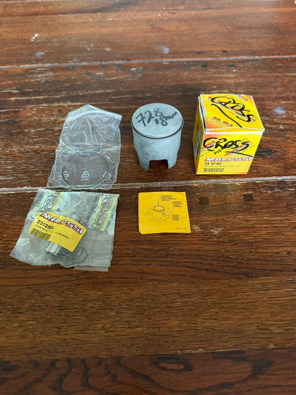 Zuiger Malossi MHR Cross 47,6mm Pen12 Maat D, Ophalen of Verzenden, Nieuw