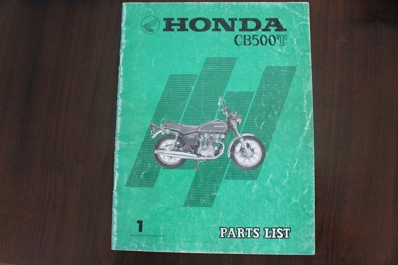 Honda CB500T 1975 motorcycle parts list CB 500 twin, Ophalen of Verzenden, Honda