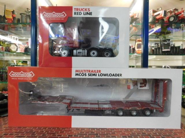 1/32 Marge Models Volvo FH16 750 + Nooteboom dieplader, Ophalen of Verzenden, Zo goed als nieuw, Bus of Vrachtwagen, Overige merken