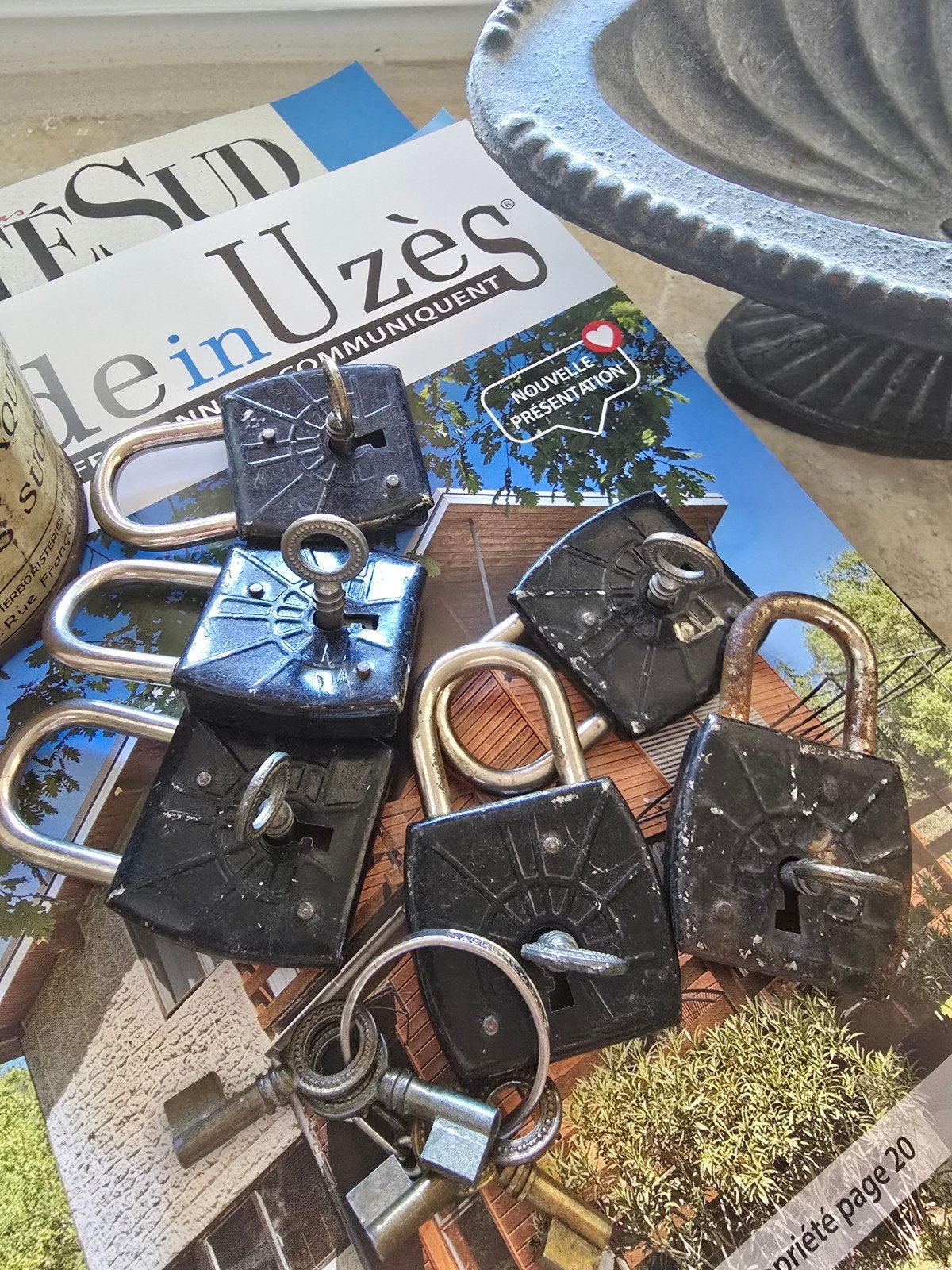Antieke Vachette Paris hangsloten me sleutel €7,50 p/st, Ophalen of Verzenden, Nieuw