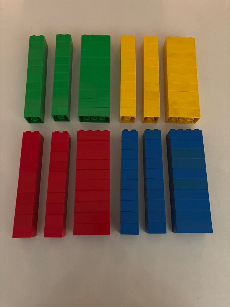 Lego duplo blokken stenen 4 basis verschillende kleuren 120!, Overige thema's, Ophalen of Verzenden, Zo goed als nieuw, Compleet