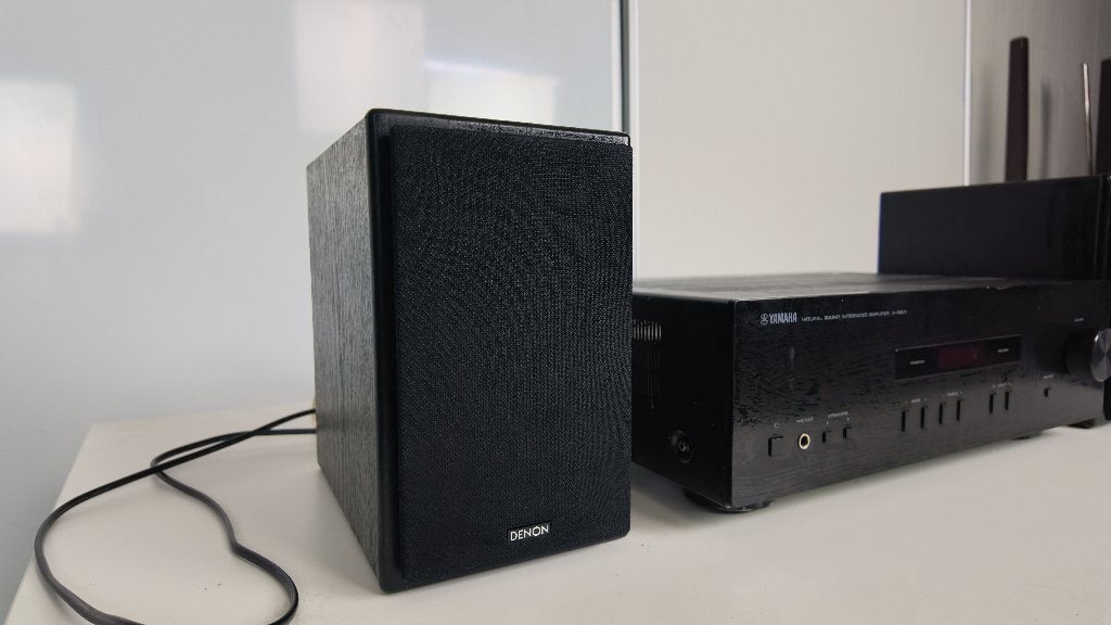 Denon SC-M37 boekenplank speakers zwart 60W 6 ohm, Audio, Tv en Foto, Luidsprekers, Denon, Gebruikt, Inclusief kabels, 60 tot 120 watt