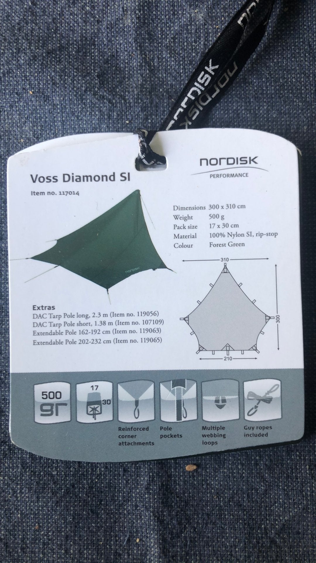 Nordisk tarp si voss diamond, Ophalen of Verzenden, Zo goed als nieuw