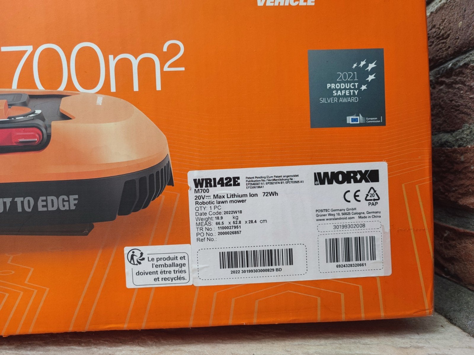 Worx Landroid M700 robotmaaier - Nieuwstaat, Ophalen, Zo goed als nieuw, Accu-grasmaaier, Worx