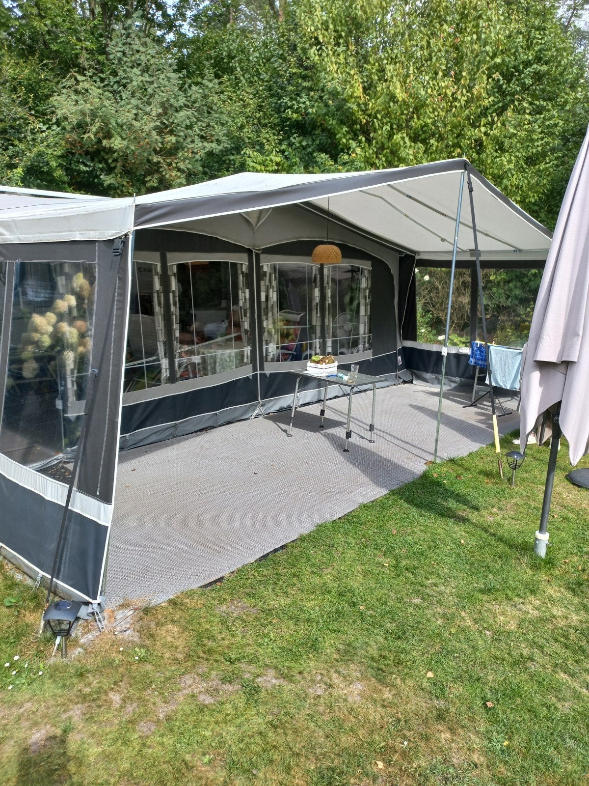 luifel met zijstukken, Ophalen, Gebruikt