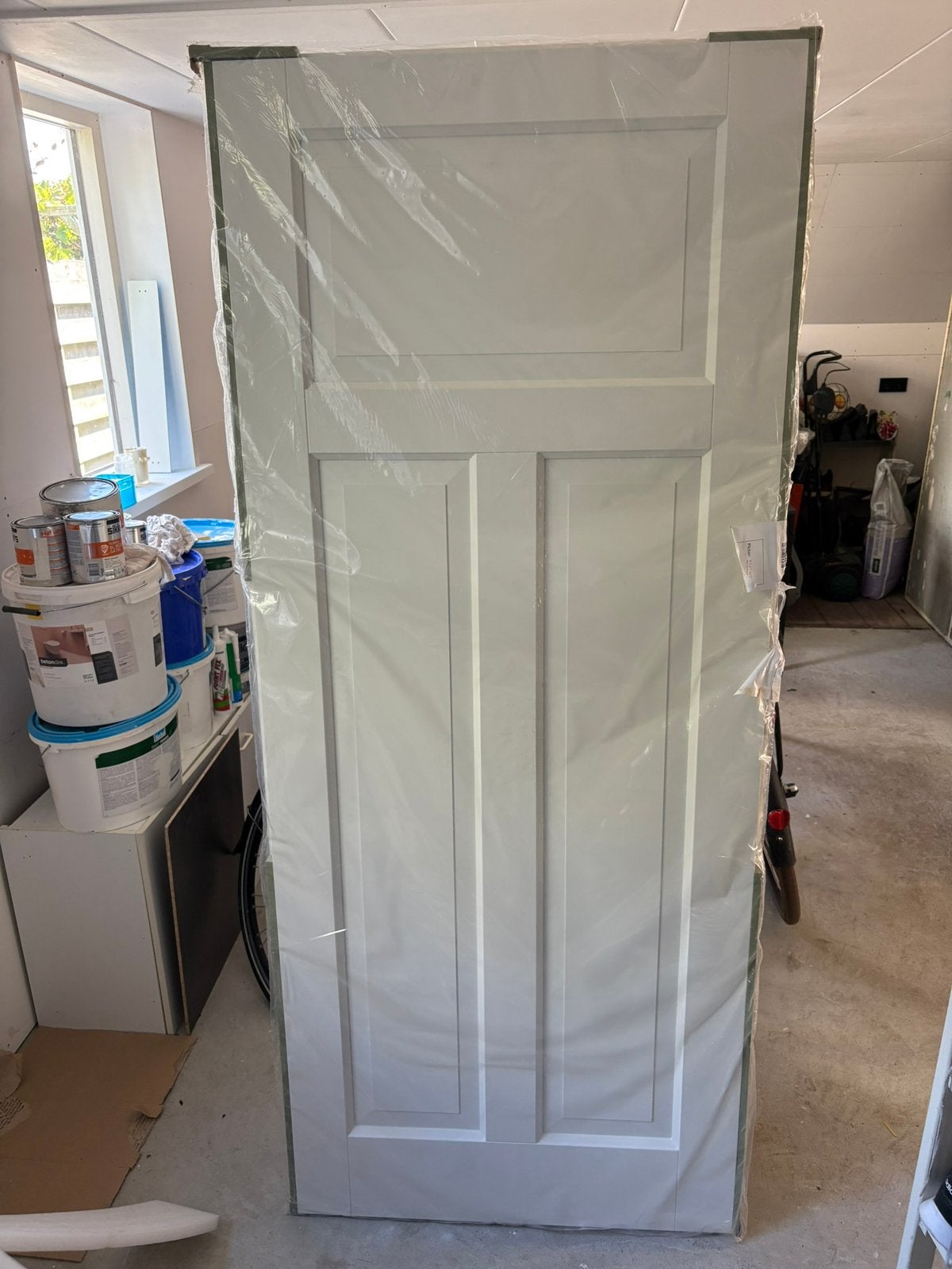 Nieuwe maasieve opdek binnendeur rechts wit. 201,5x83cm, Doe-het-zelf en Verbouw, Ophalen, 80 tot 100 cm, Binnendeur, Nieuw