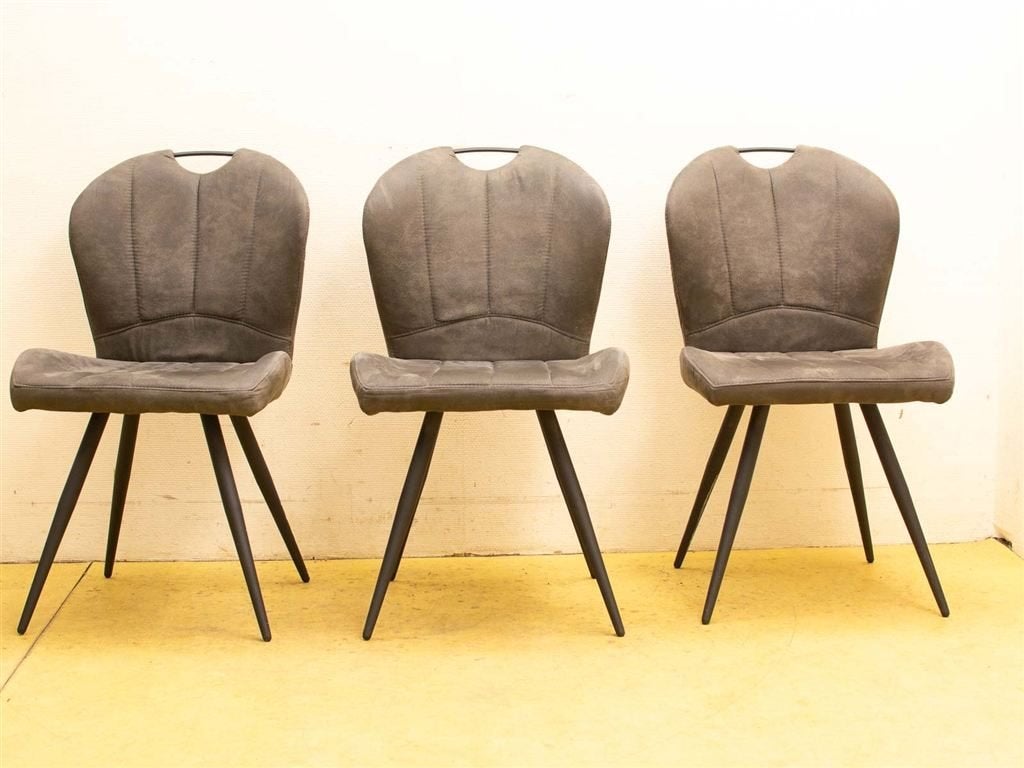 3 eetkamer stoelen 37344, Gebruikt, Ophalen of Verzenden, Vijf, Zes of meer stoelen, Stof