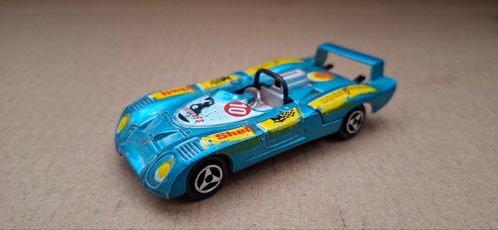 Majorette raceauto Shell #10 - Vintage speelgoedauto, Ophalen of Verzenden, Gebruikt