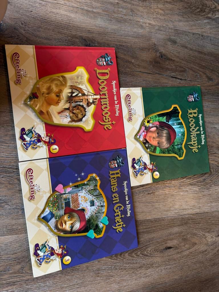 Efteling Sprookjesboeken: Roodkapje, Hans en Grietje, Doornr, Boeken, Ophalen of Verzenden, Zo goed als nieuw
