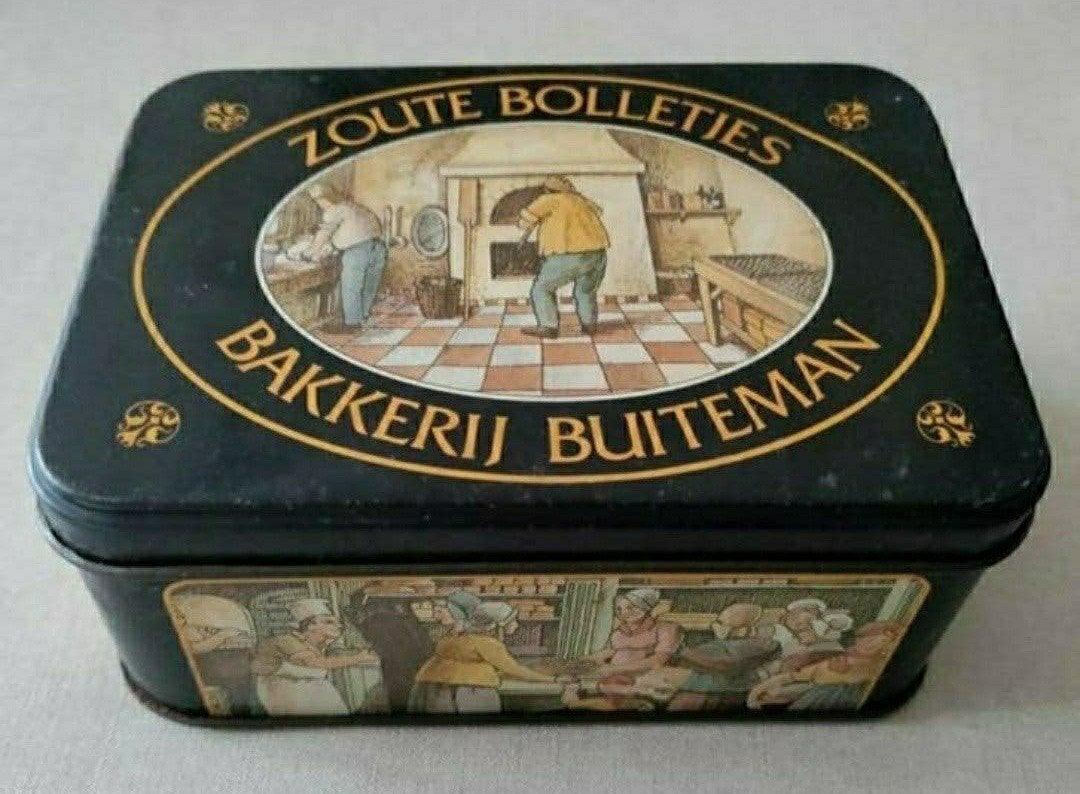 Bakkerij BUITEMAN,H.I.Ambacht,zoute bolletjes,zwart, Ophalen of Verzenden, Gebruikt, Overige