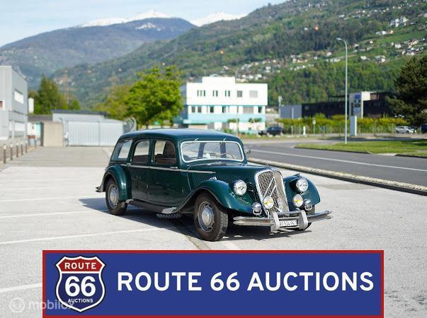 Citroën Traction Avant | 1951 | Route 66 Auctions, Auto's, Overige carrosserieën, Citroën, Zwart, Bedrijf