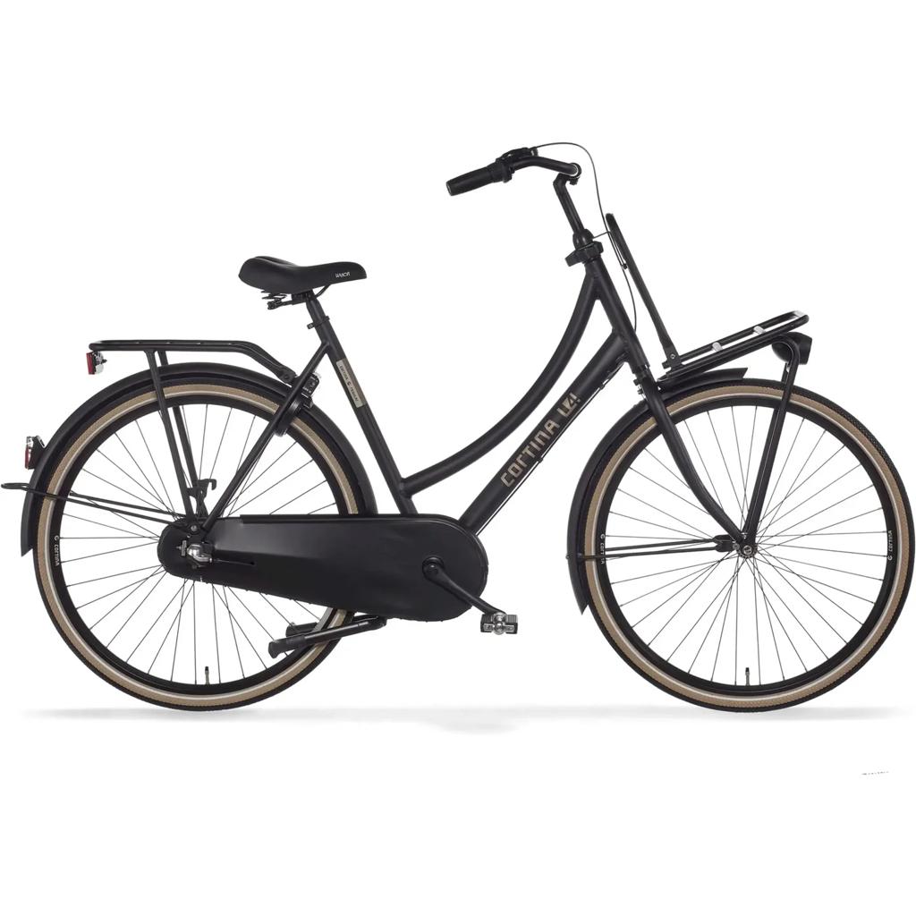 GEZOCHT: Cortina fiets 28 inch - 50 cm - zwart, Fietsen en Brommers, Fietsen | Dames | Omafietsen, Zo goed als nieuw, 50 tot 53 cm