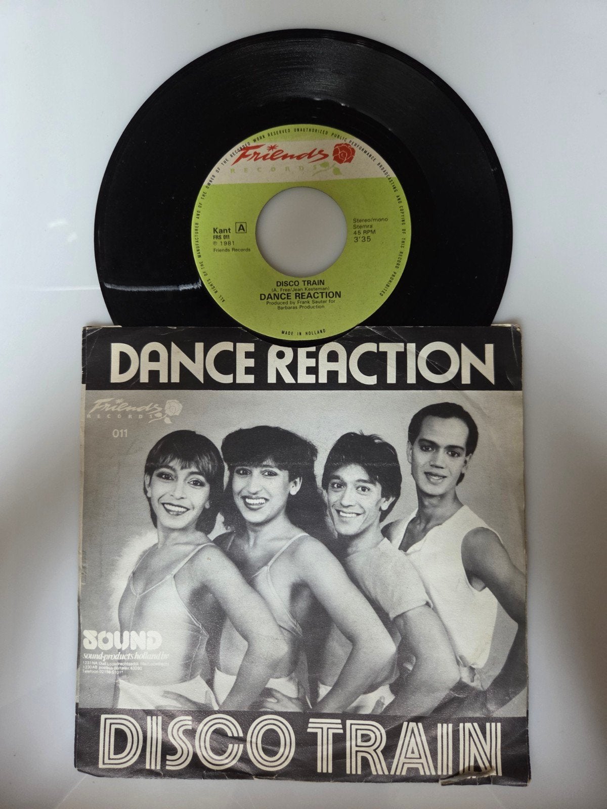 Dance Reaction - Disco train, Ophalen of Verzenden, Gebruikt, 7 inch