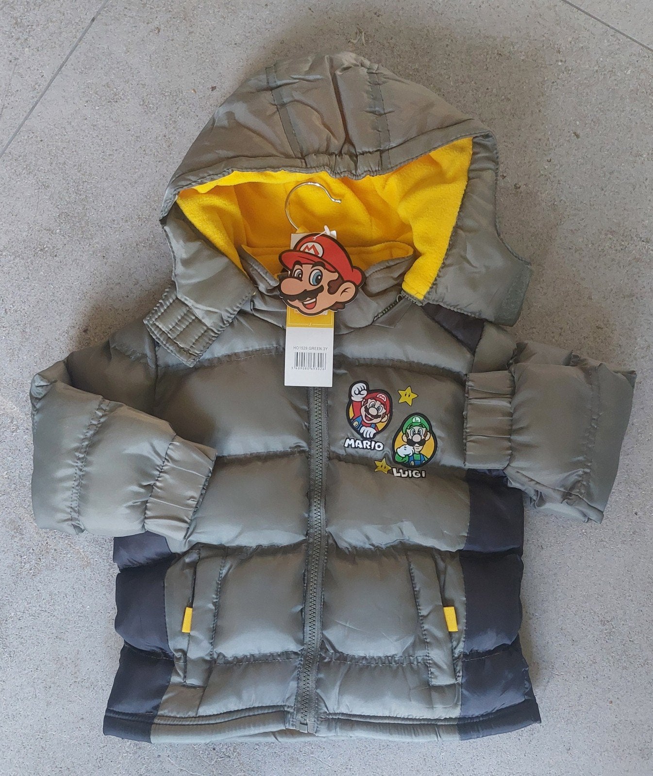 Nieuwe Super Mario & Luigi jas - Maat 98, Super Mario, Jongen of Meisje, Nieuw, Ophalen of Verzenden