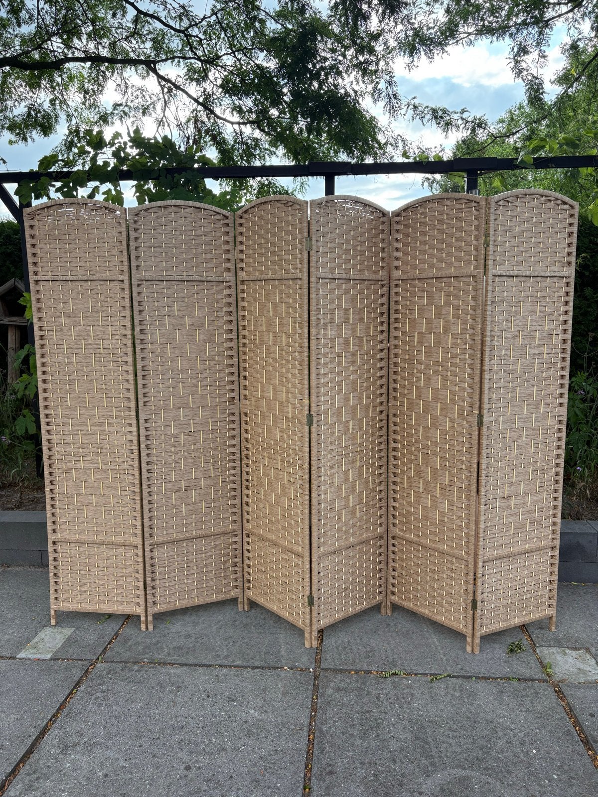 Kamerscherm / Paravent - 6 panelen - Beige, Ophalen, Zo goed als nieuw
