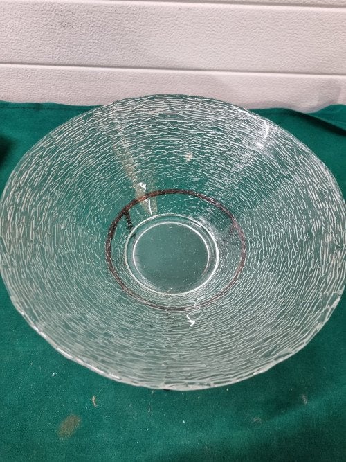 -	schaal op standaard glas metaal, Huis en Inrichting, Ophalen of Verzenden, 'T Olde Gre-j, Info@toldegrej.nl, Endepoelstraat 20f Didam