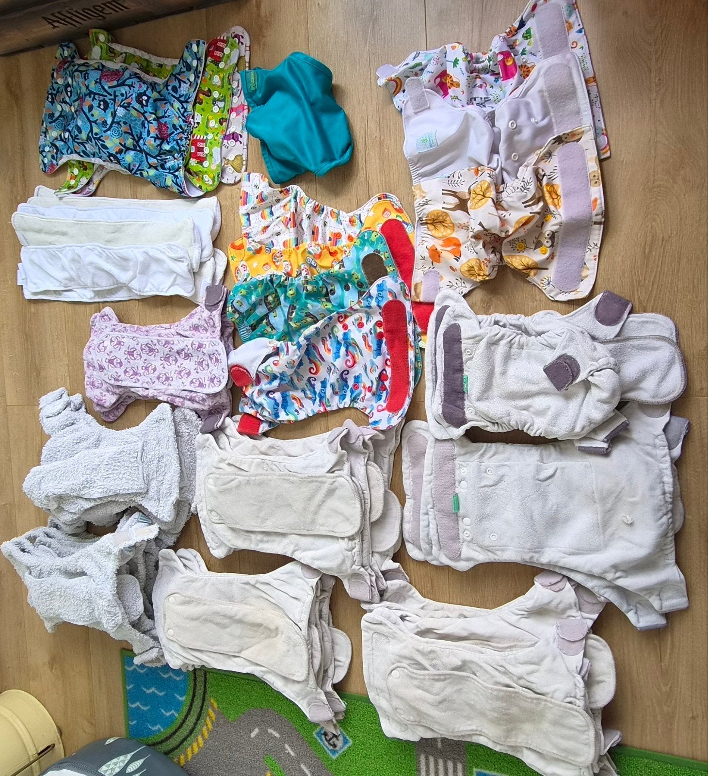 Wasbare luiers maat 1 (o.a. Totsbots, Blümchen, Little Lamb), Ophalen of Verzenden, Gebruikt, One size