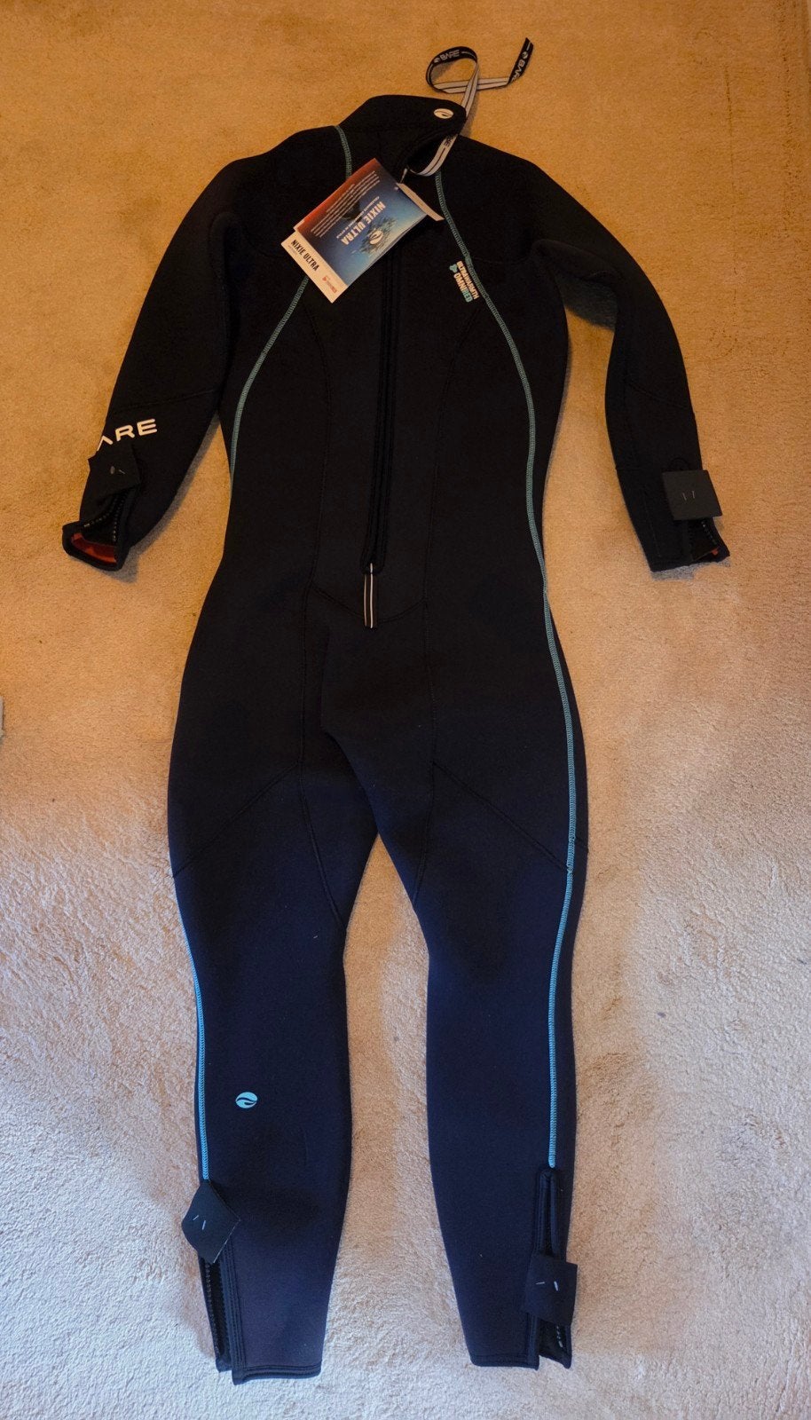 NIEUW BARE Nixie Ultra Omnired 7mm Dames Wetsuit Maat 12, Ophalen of Verzenden, Nieuw, Duikpak