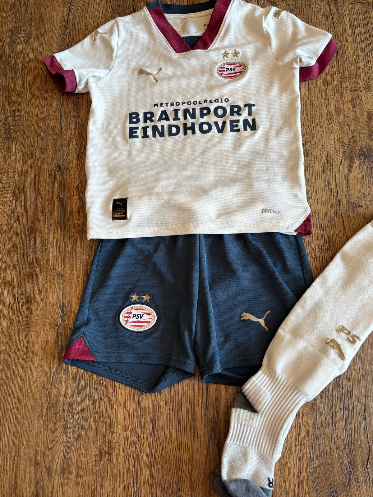 PSV pakje 128, Kinderen en Baby's, Ophalen of Verzenden, Zo goed als nieuw, Jongen of Meisje, Sport- of Zwemkleding