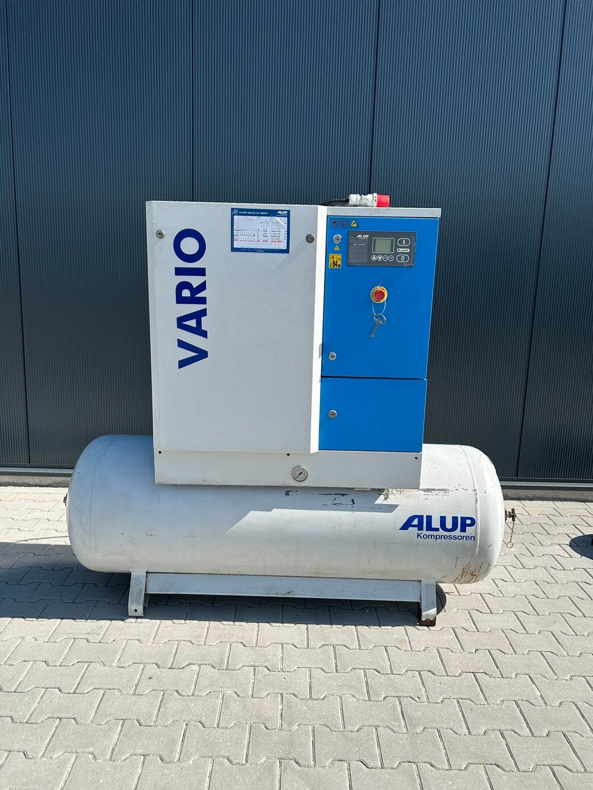 ALUP VARIO TR7.5 Schroefcompressor 7.5KW onderhouden, Doe-het-zelf en Verbouw, Compressors, Gebruikt, 10 bar of meer, 100 liter of meer