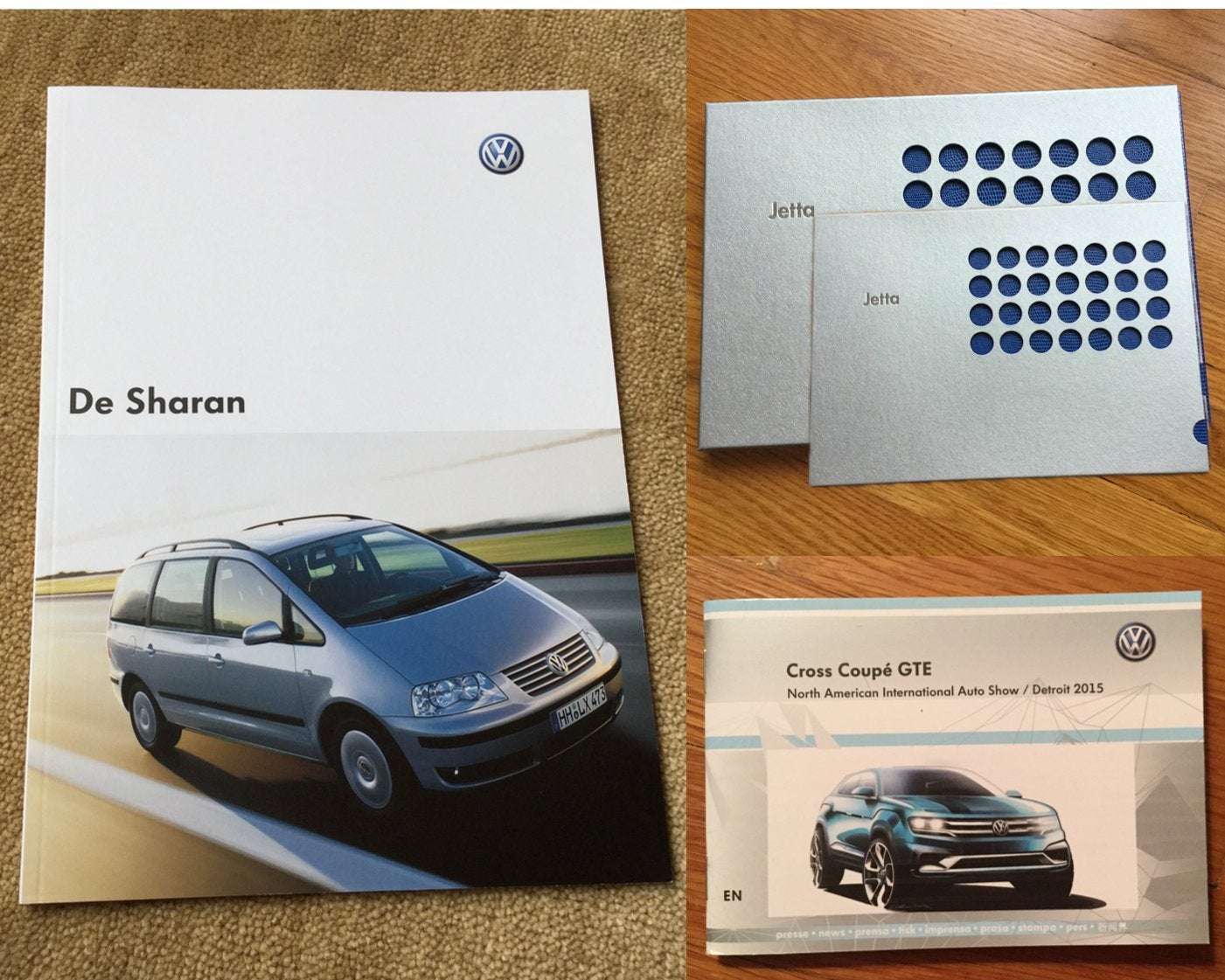3 stuks Volkswagen folders Sharan, Jetta, Cross Coupé, Ophalen of Verzenden, Nieuw, Volkswagen