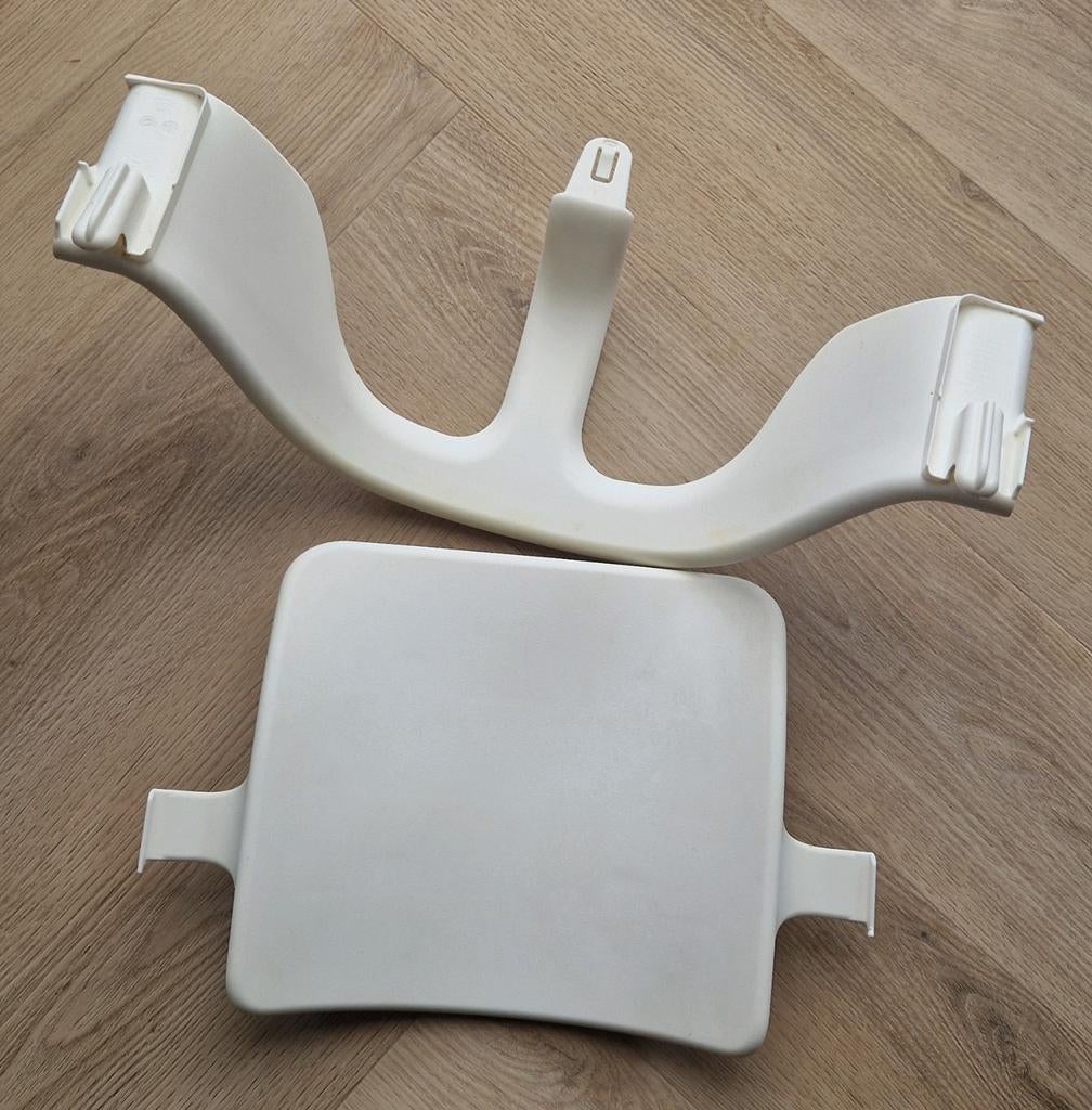 Stokke Tripp Trapp Babyset Model 1953 - Wit, Kinderen en Baby's, Kinderstoelen, Ophalen of Verzenden, Gebruikt, Meegroeistoel