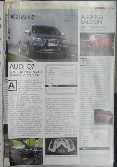 Audi Q7 V12 TDI 4L? eerst 8x autotest lezen, Ophalen, Gelezen, Audi