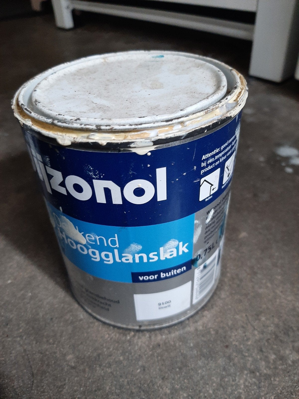 Wijzonol Hoogglanslak IJswit - Volle bus 0.75L, Ophalen of Verzenden