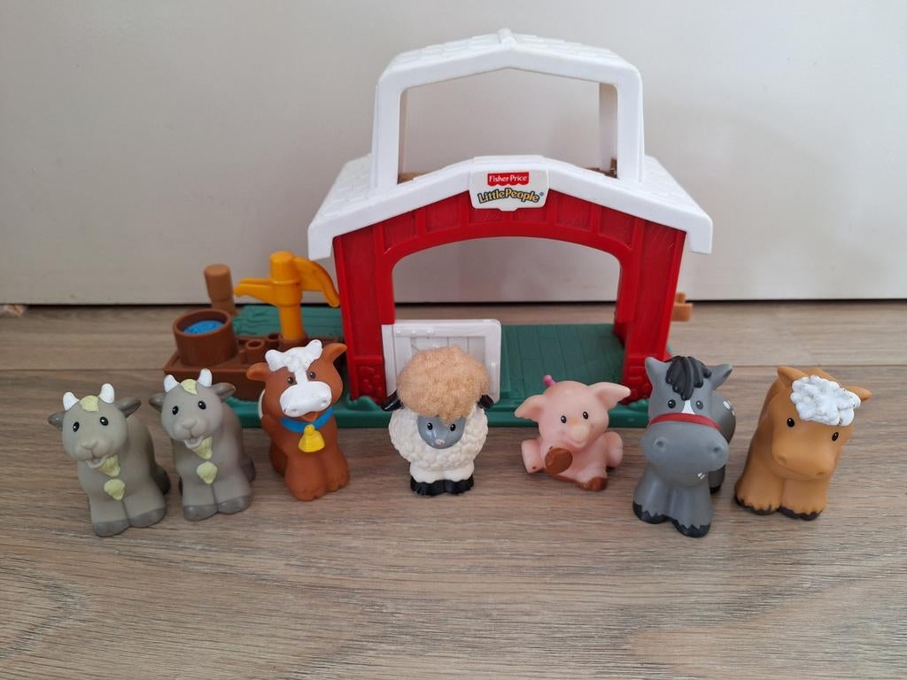 Fisher Price dieren met stal, Ophalen of Verzenden, Speelset