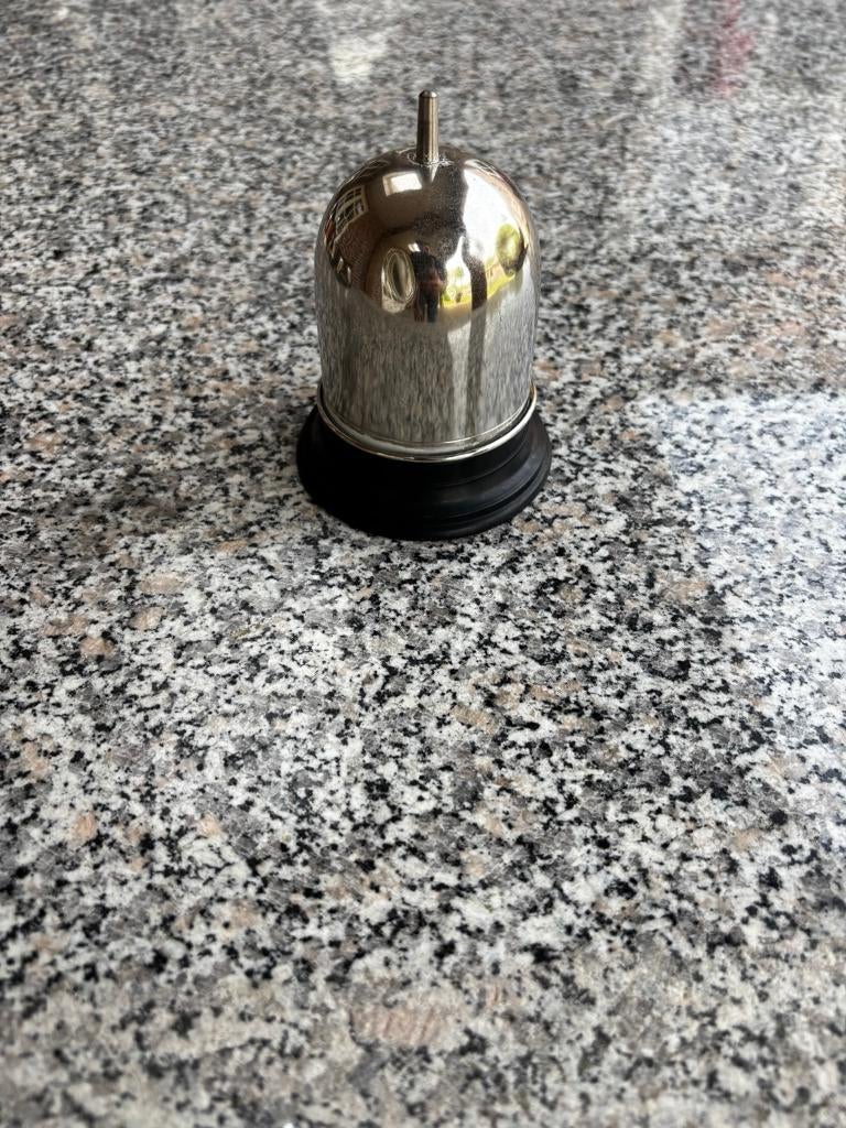 Vintage chromen sigarettenhouder retro space age, Ophalen, Vintage, Gebruikt, Meerkleurig