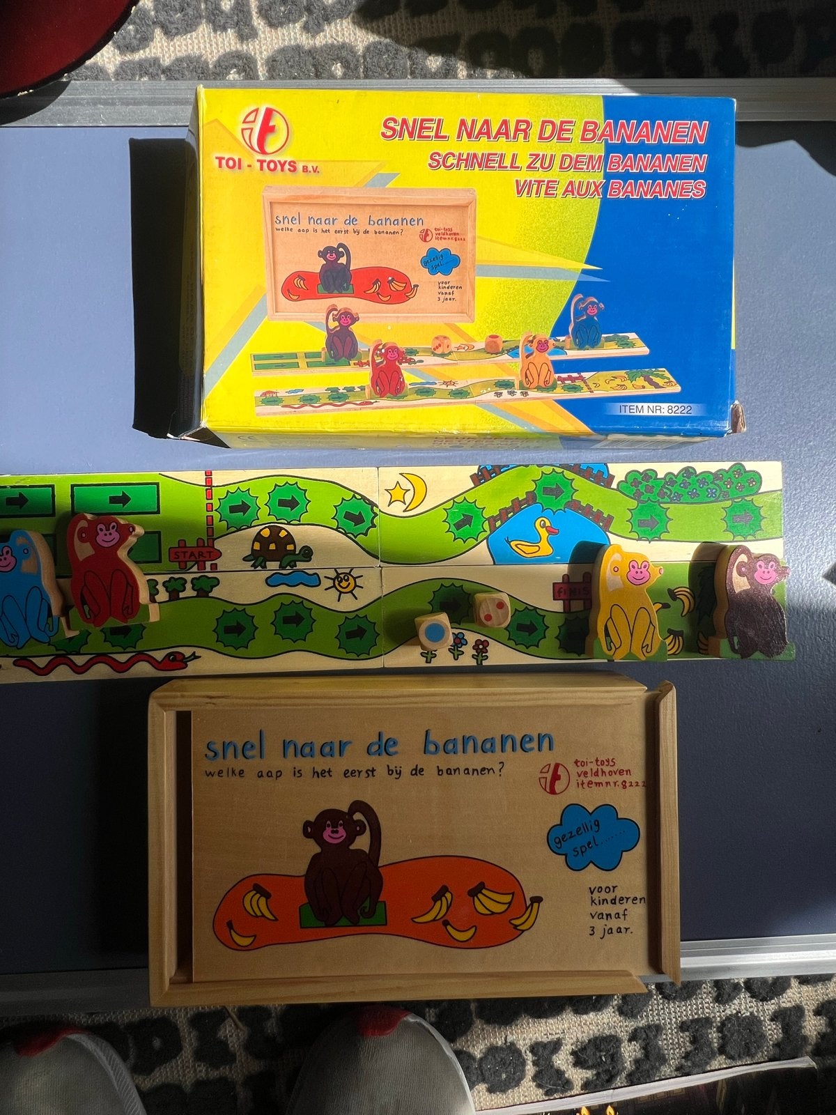 Houten bordspel: Snel naar de Bananen, Ophalen of Verzenden, Gebruikt, Jongen of Meisje