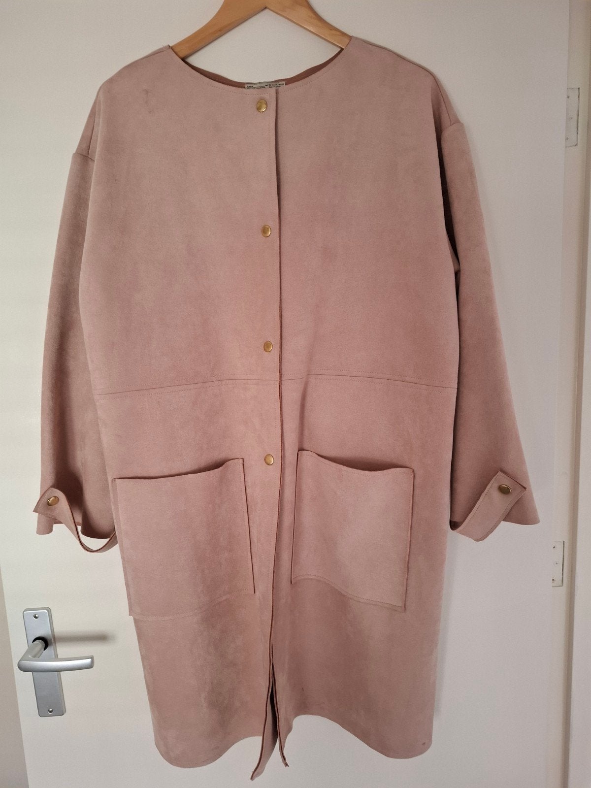 Zara suède-look jasje/vest XL - Roze/Nude, Zara, Ophalen of Verzenden