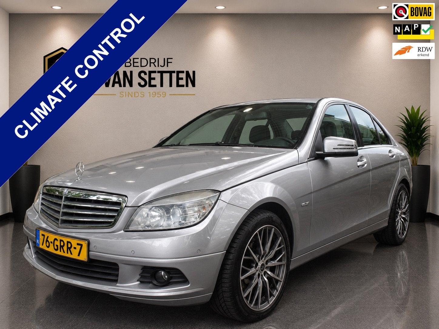 Mercedes-Benz C-klasse 180 K BlueEFFICIENCY Business Class, Keurmerk '100% Onderhouden', Dealer onderhouden, Gebruikt, Handgeschakeld