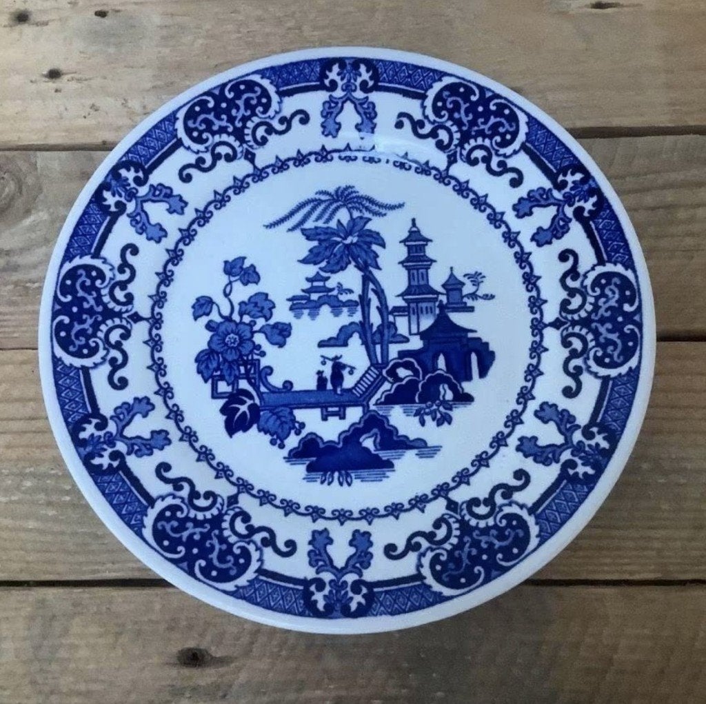 Mooi bord Petrus Regout "Pekin // Peking" + PR (?) schaal, Ophalen of Verzenden