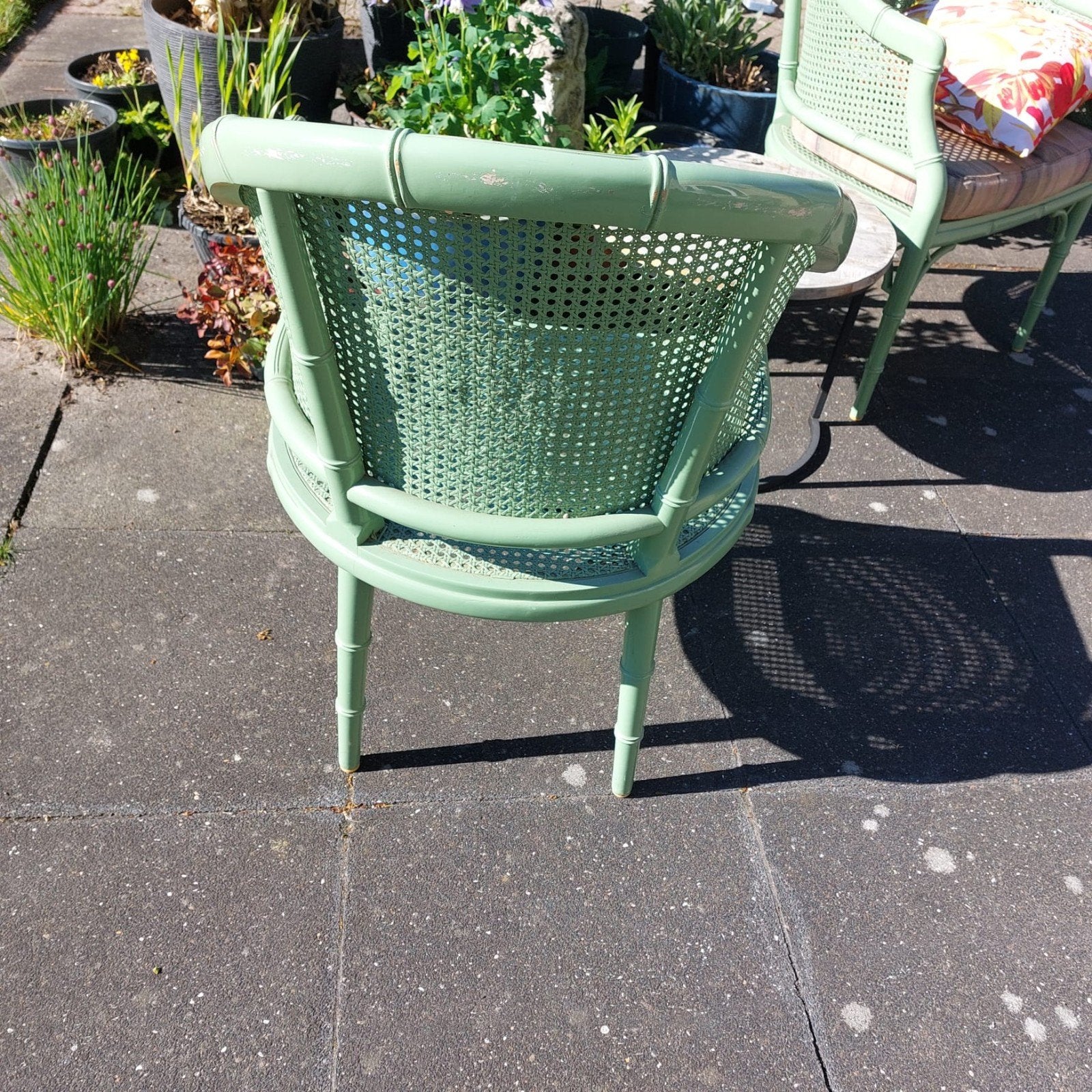 Bamboe rotan stoelen, Ophalen of Verzenden, Rond