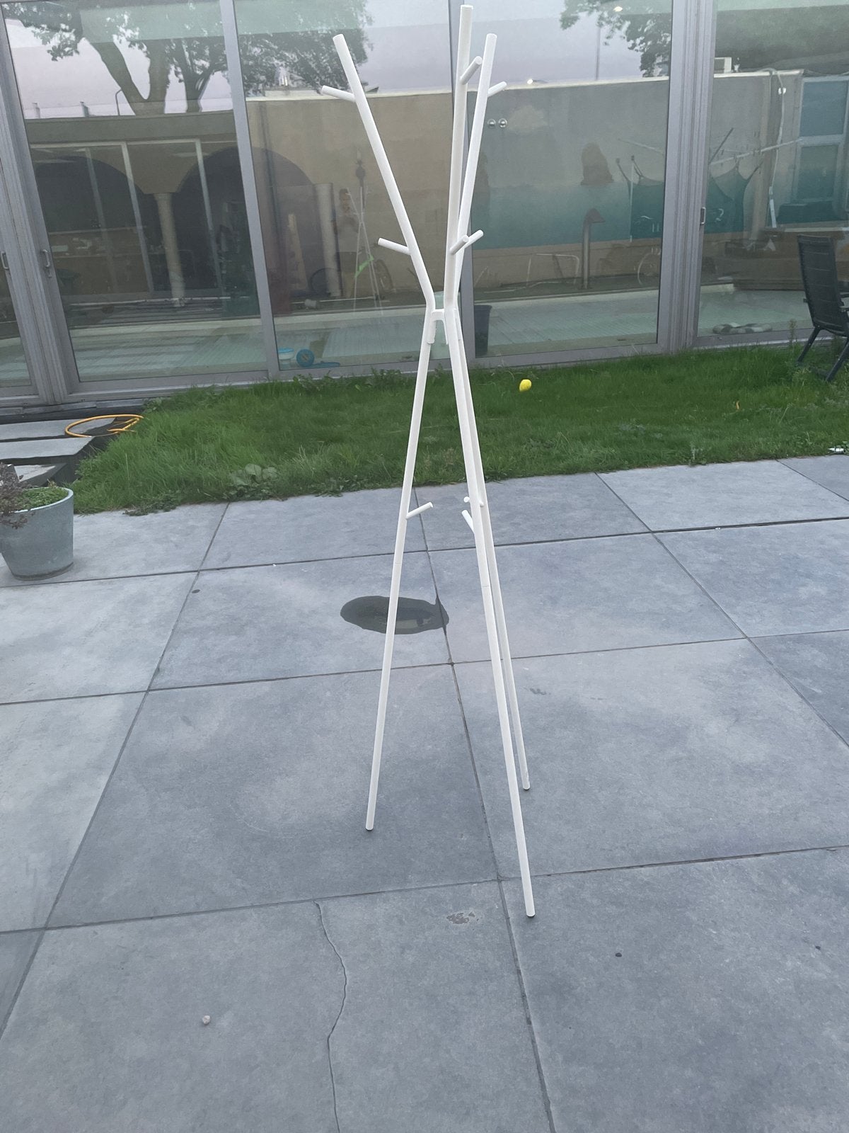 IKEA EKRAR Kapstok wit, 169 cm - Zo goed als nieuw, Ophalen, Zo goed als nieuw, Metaal, Staande kapstok